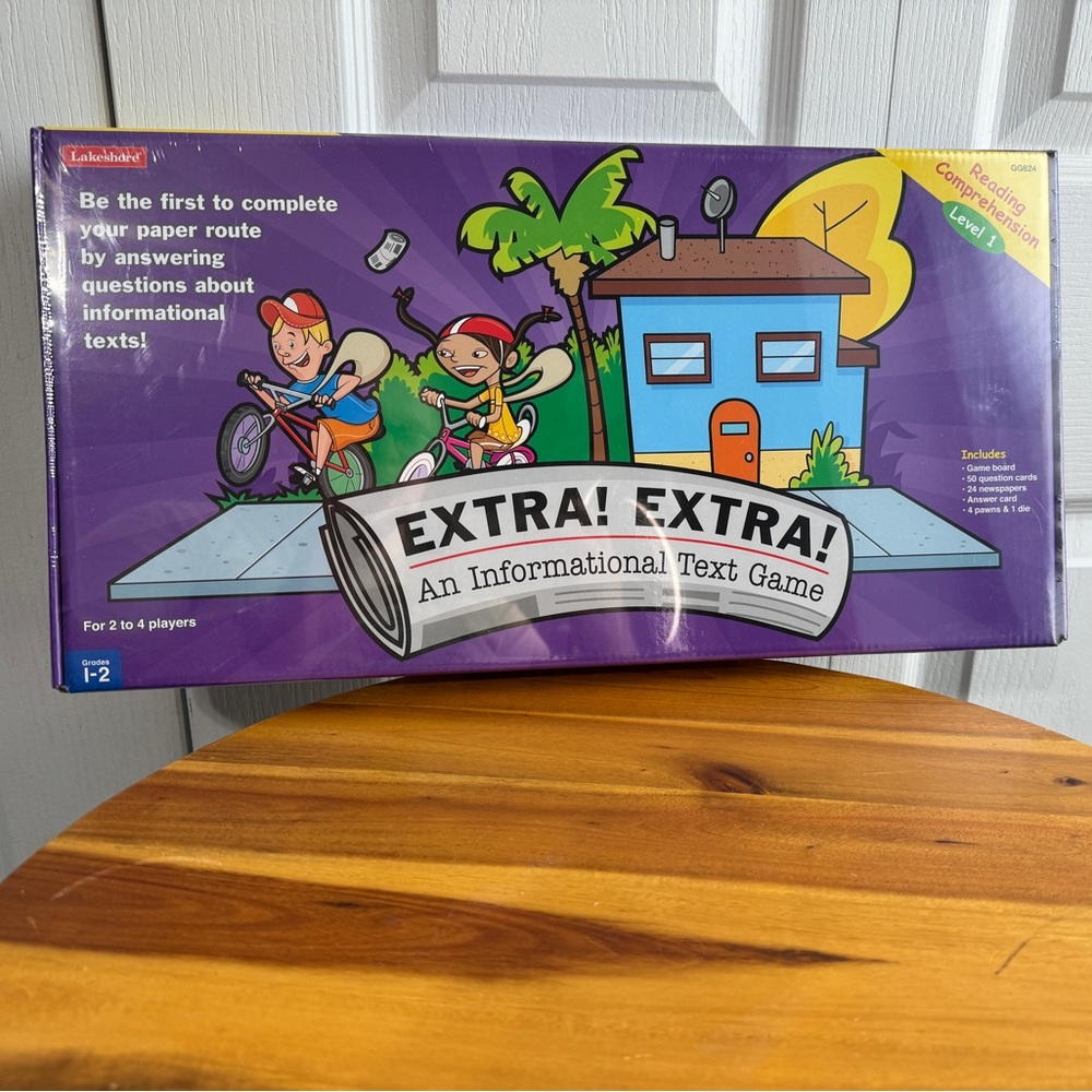 Lakeshore Extra! Extra! An Informational Text game